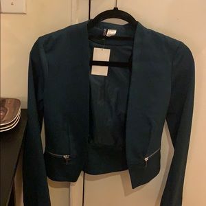 H&M green blazer
